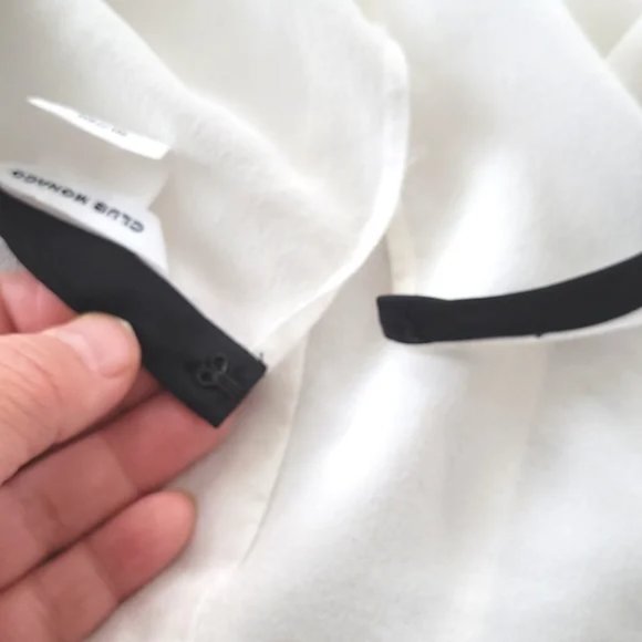 Club Monaco 100% Silk White Blouse Long Sleeves Size M - Picture 8 of 12